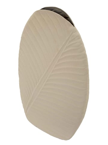 Mauro Ferretti Cremefarbene Metallvase, 31 x 13 x 53,5 cm