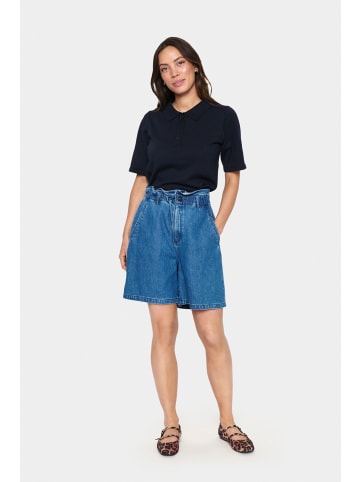 SAINT TROPEZ Strickpullover MilaSZ Lockere Passform in Night Sky