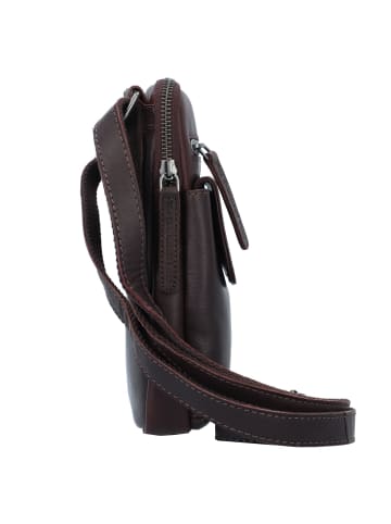 The Chesterfield Brand Wax Pull Up Umhängetasche Leder 16 cm in braun