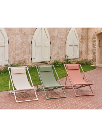 home24 Liegestuhl Nivi 2er-Set in Salbei