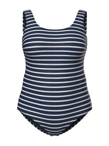 Ulla Popken Badeanzug in dunkelblau