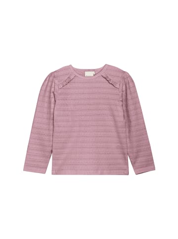 Minymo Longsleeve MIT-shirt LS Jaquard 123583KW modisches Longsleeve in Lila