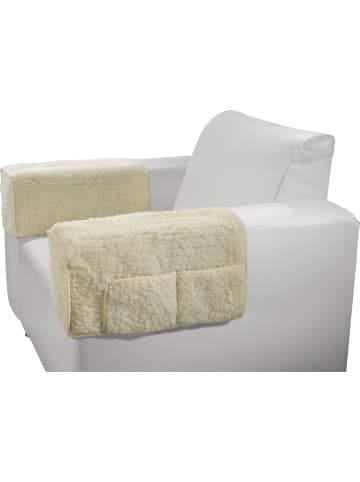 Erwin Müller Schafschurwolle Armlehnenschoner 2er-Pack in natur