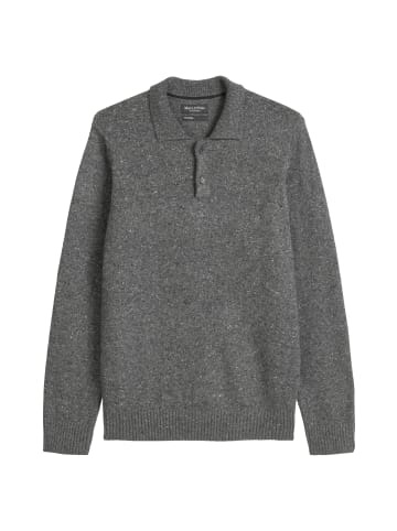 Marc O'Polo Pullover im Polo-Stil regular in Graphic Grey Melange