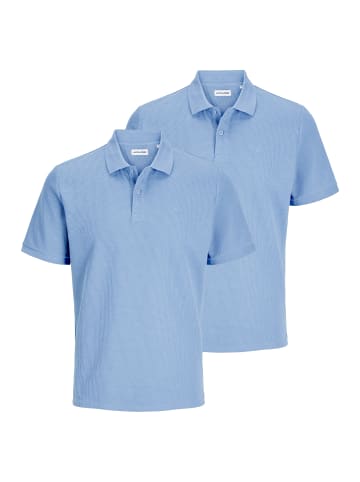 Jack & Jones Poloshirt Austin in Chambray blue