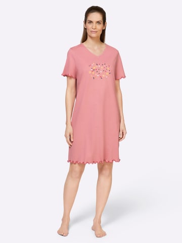 WITT WEIDEN Sleepshirts in altrosa + hellrosé-bedruckt