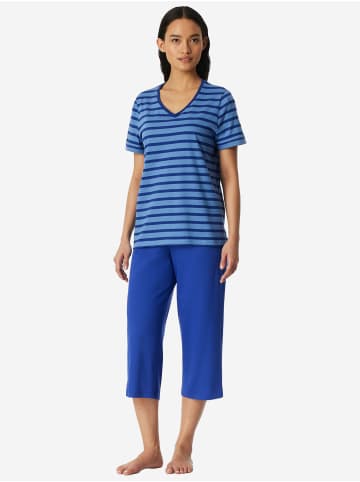 Schiesser Pyjama Casual Essentials in royal
