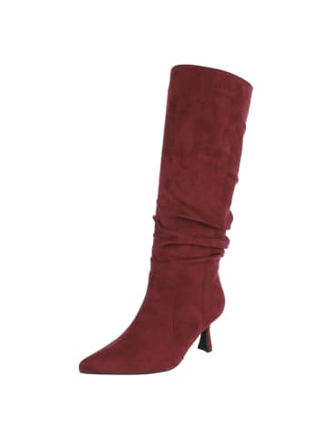 Ital-Design High Heel in Weinrot