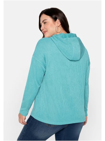 sheego Langarmshirt in aqua