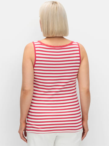 sheego Tanktop in sorbet pink-ecru