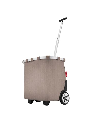Reisenthel carrycruiser - Einkaufstrolley 47.5 cm (twist maroon) in herringbone mokka