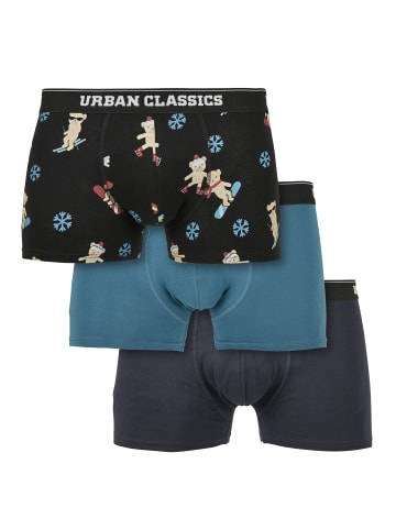 Urban Classics Boxershorts in teddy aop+jasper+navy