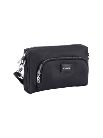 Bogner Schultertasche 'Fully 1.0 Pukie in Schwarz 21 x 15 x 4 cm'