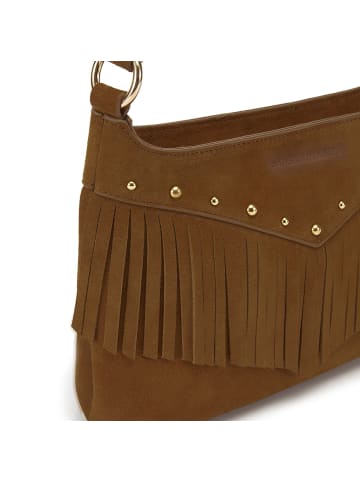 Les Visionnaires Jane Cozy Umhängetasche Leder 29 cm cognac