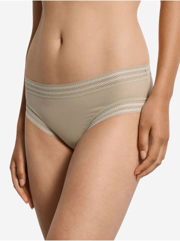 Hanro Midislip Orea in olive stem