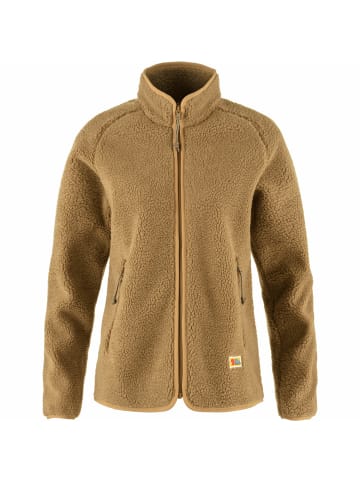 FJÄLLRÄVEN Teddyfleecejacke Vardag in Hellbraun