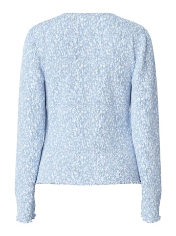 Pieces Oberteil mit langen Ärmeln in Cashmere Blue