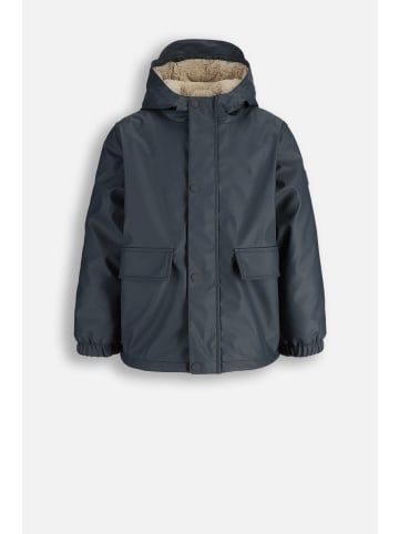 Coccodrillo Gummierte Regenjacke in schwarzgrau