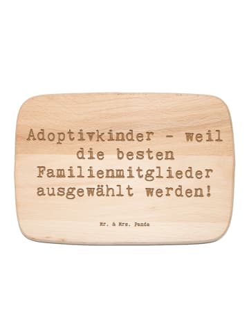 Mr. & Mrs. Panda Schneidbrett Spruch Adoptivkind Auswahl mit Spruch in Transparent