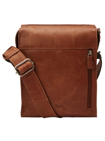 VLD VOi Leather Design City Cowboy Clark Umhängetasche Leder 21 cm in cognac