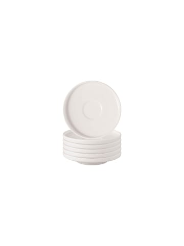 Villeroy & Boch 6er Set Espressountertassen Afina ø 11,6 cm weiß in weiß
