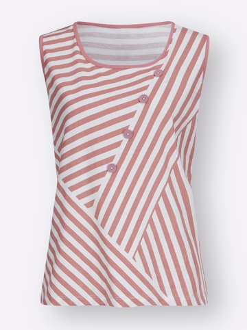 Sieh an! Shirttop in ecru-rosenholz-bedruckt