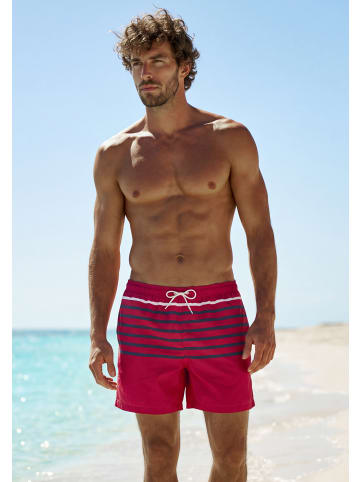 John Devin Badeshorts in rot-marine