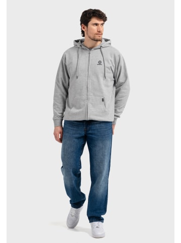 OLDSKULL Zip Hoodie Basic Oldskull 25 Logo in Heather Grey