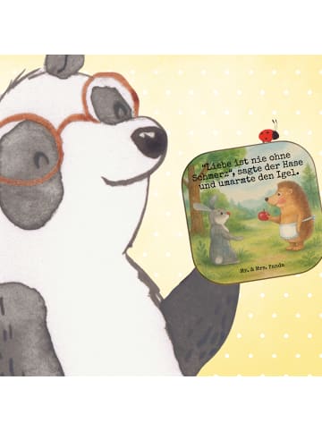 Mr. & Mrs. Panda Tassen Untersetzer Hase Igel Design mit Spruch in Weiß