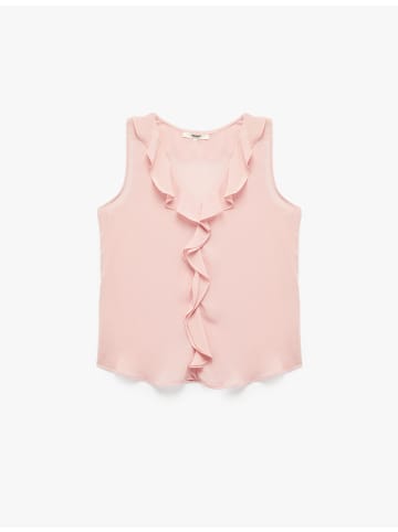 KOTON BLUSE SS in Puderfarbe