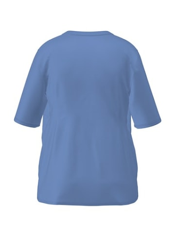 Frank Walder Kurzarmbluse für Damen in blau