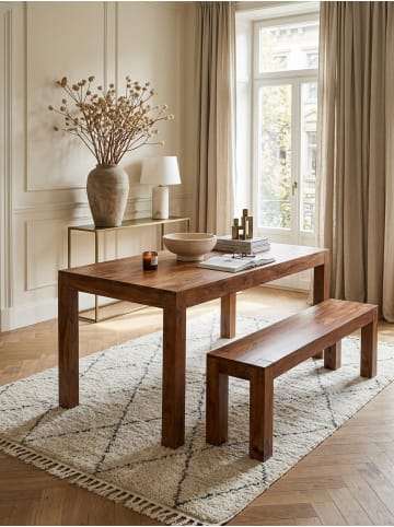 KADIMA DESIGN Esstisch Massivholz Sheesham, Handgefertigt, Holztisch, Essplatz