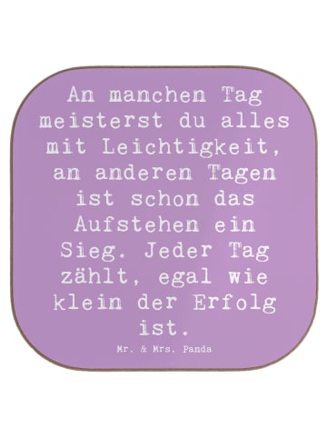 Mr. & Mrs. Panda Glasuntersetzer Spruch Leichtigkeit im Alltag m... in Lavendeltraum