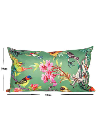 JACK Outdoor Dekokissen Motiv 30x50cm inkl. Füllung Vögel Grün