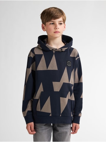 Petrol Industries Geometrische Hoodie Lassen in Blau