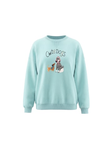 myMo Women Sweatshirt in Aqua