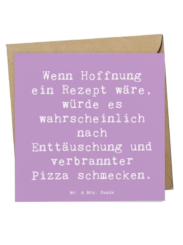 Mr. & Mrs. Panda Grußkarte Spruch Hoffnung in schwierigen Zeiten... in Lavendeltraum