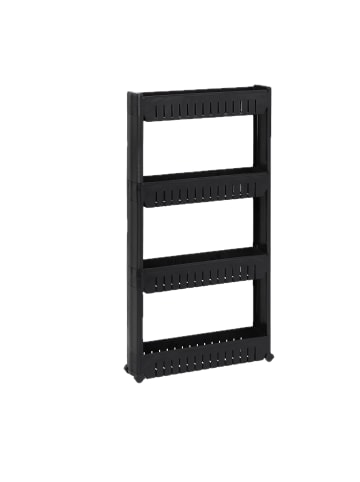 Nischenwagen in Schwarz - (B)12,5 x (H)101 x (T)54 cm