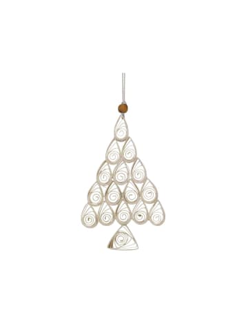 Chic Antique Deko-Anhänger Weihnachtsbaum in Creme