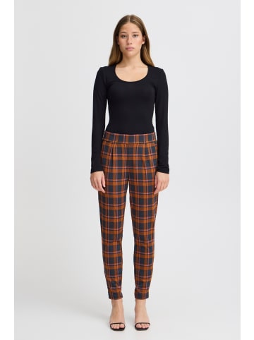 ICHI IHKATE CHECKO PA Regular fit in Total Eclipse Checko Jaquard