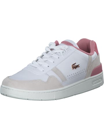 Lacoste Schnürschuhe in white/lt pink