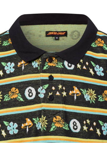 Santa Cruz Poloshirt Winkowski Trip Stripe in schwarz gelb - 0001