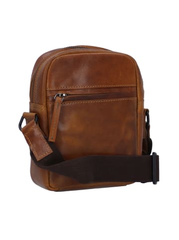 Greenburry Newport Mini Bag Umhängetasche Leder 18 cm caramel