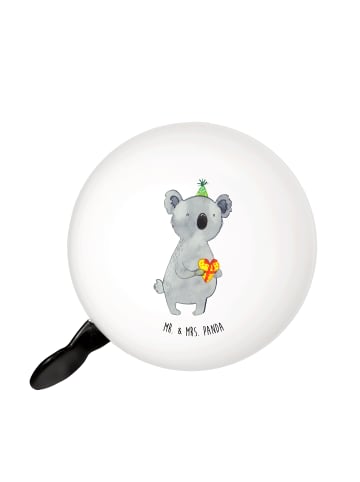 Mr. & Mrs. Panda Fahrradklingel Koala Geschenk ohne Spruch in Weiß