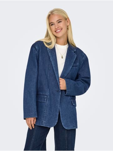 ONLY Blazer in Medium Blue Denim