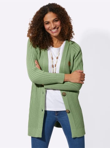 WITT WEIDEN Longstrickjacke in eucalyptus