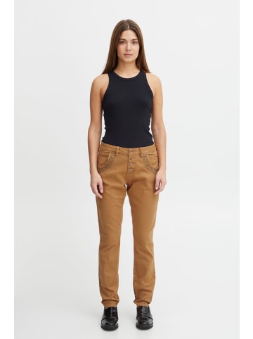 PULZ Jeans Chinohose in braun