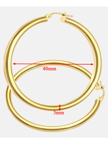 Vanlere Creolen aus 375 Gelbgold