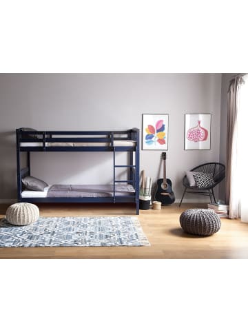 Beliani 4-tlg Kinderbett REVIN in Blau