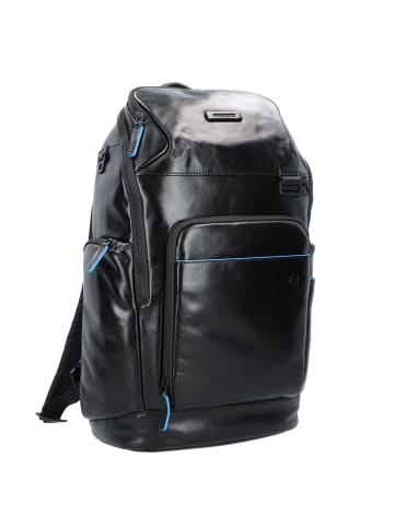 Piquadro Blue Square Rucksack Leder 46 cm Laptopfach in black